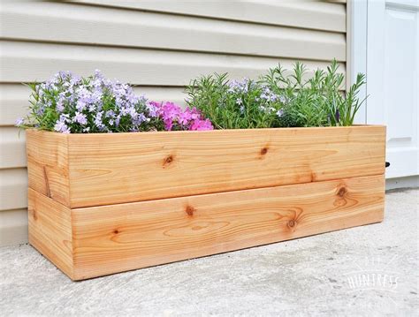 diy planter box wood metal|cedar planter box plans.